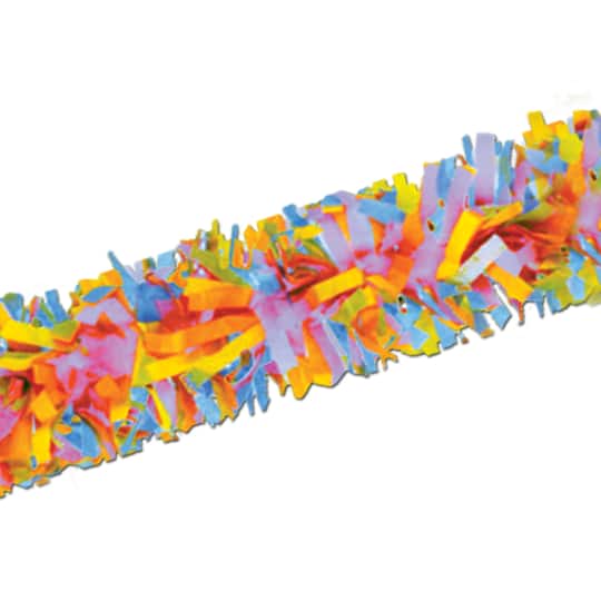Beistle 25ft. Multicolor Tissue Festooning Garlands, 2ct.